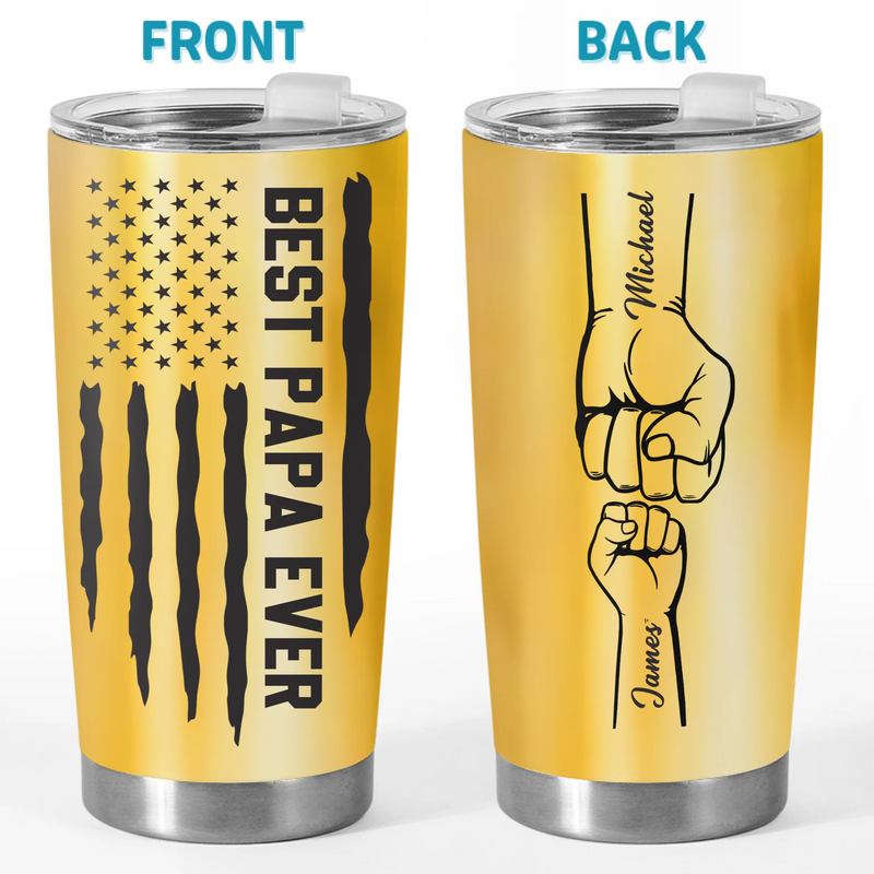Dad, You Make Life Better - Family Personalized Custom Tumbler - Father's Day, Gift For Dad, Grandpa