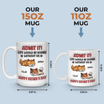 Forever Grateful To Call You Mine - Cat Personalized Custom 3D Inflated Effect Printed Mug - Father's Day,  Gift For Dad, Pet Owners, Pet Lovers