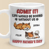 Forever Grateful To Call You Mine - Cat Personalized Custom 3D Inflated Effect Printed Mug - Father's Day,  Gift For Dad, Pet Owners, Pet Lovers
