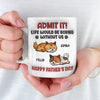 Forever Grateful To Call You Mine - Cat Personalized Custom 3D Inflated Effect Printed Mug - Father's Day,  Gift For Dad, Pet Owners, Pet Lovers