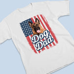 Custom Photo Home Is Wherever My Dog Dad Is - Dog Personalized Custom Unisex T-shirt, Premium T-shirt, Hoodie - Father's Day, Gift For Dad, Dog Lovers