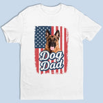 Custom Photo Home Is Wherever My Dog Dad Is - Dog Personalized Custom Unisex T-shirt, Premium T-shirt, Hoodie - Father's Day, Gift For Dad, Dog Lovers