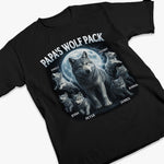 Wolf Pack Forever - Family Personalized Custom Unisex T-shirt, Premium T-shirt, Hoodie - Father's Day, Gift For Dad, Grandpa