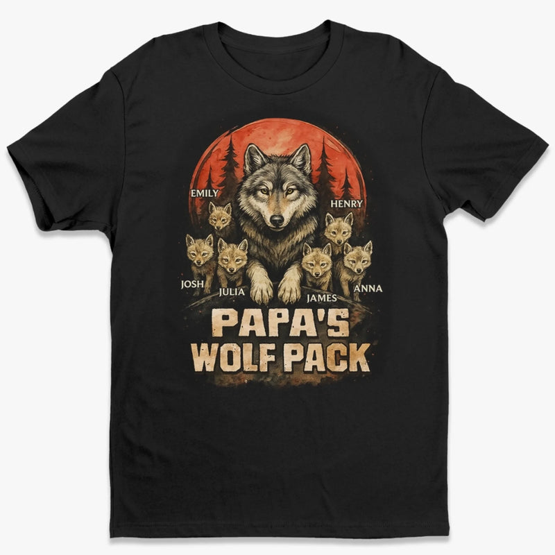 Fierce Love, Strong Pack - Family Personalized Custom Unisex T-shirt, Premium T-shirt, Hoodie - Father's Day, Gift For Dad, Grandpa