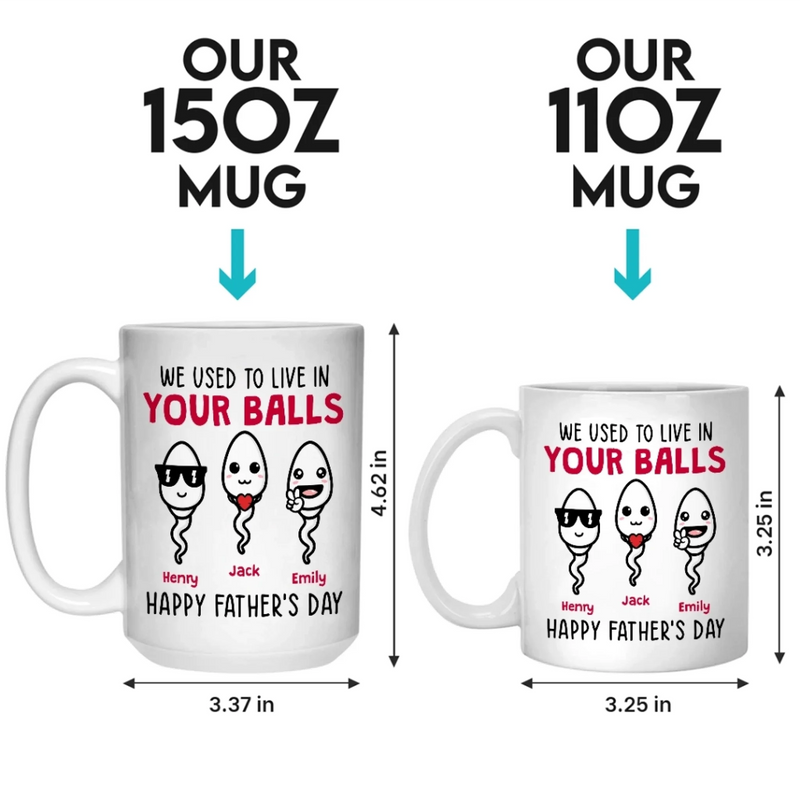 Thanks For Creating Absolute Legends - Family Personalized Custom Mug - Father's Day, Gift For Dad