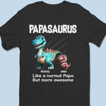 Rawrsome Dad Mode, Activated - Family Personalized Custom Unisex T-shirt, Premium T-shirt, Hoodie - Father's Day, Gift For Dad, Grandpa, Dinosaur Lovers