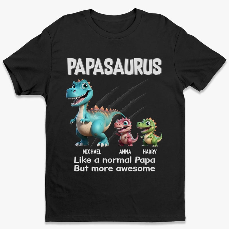 Rawrsome Dad Mode, Activated - Family Personalized Custom Unisex T-shirt, Premium T-shirt, Hoodie - Father's Day, Gift For Dad, Grandpa