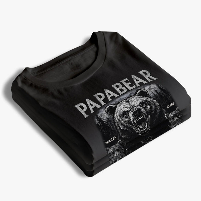 Protecting My Cubs, Always - Family Personalized Custom Unisex T-shirt, Premium T-shirt, Hoodie - Father's Day, Gift For Dad, Grandpa