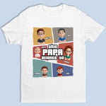 The Reason Papa Smiles - Family Personalized Custom Unisex T-shirt, Premium T-shirt, Hoodie -  Father's Day, Gift For Dad, Grandpa