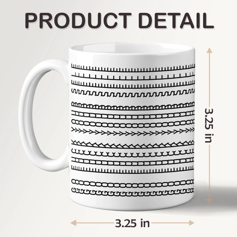 Perfect Lines, Perfect Vibes - Friend Mug - Gift For Best Friends, Sisters, Family Members, Coworkers