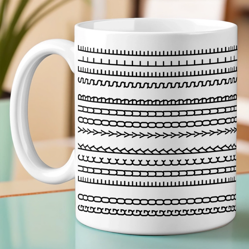 Perfect Lines, Perfect Vibes - Friend Mug - Gift For Best Friends, Sisters, Family Members, Coworkers