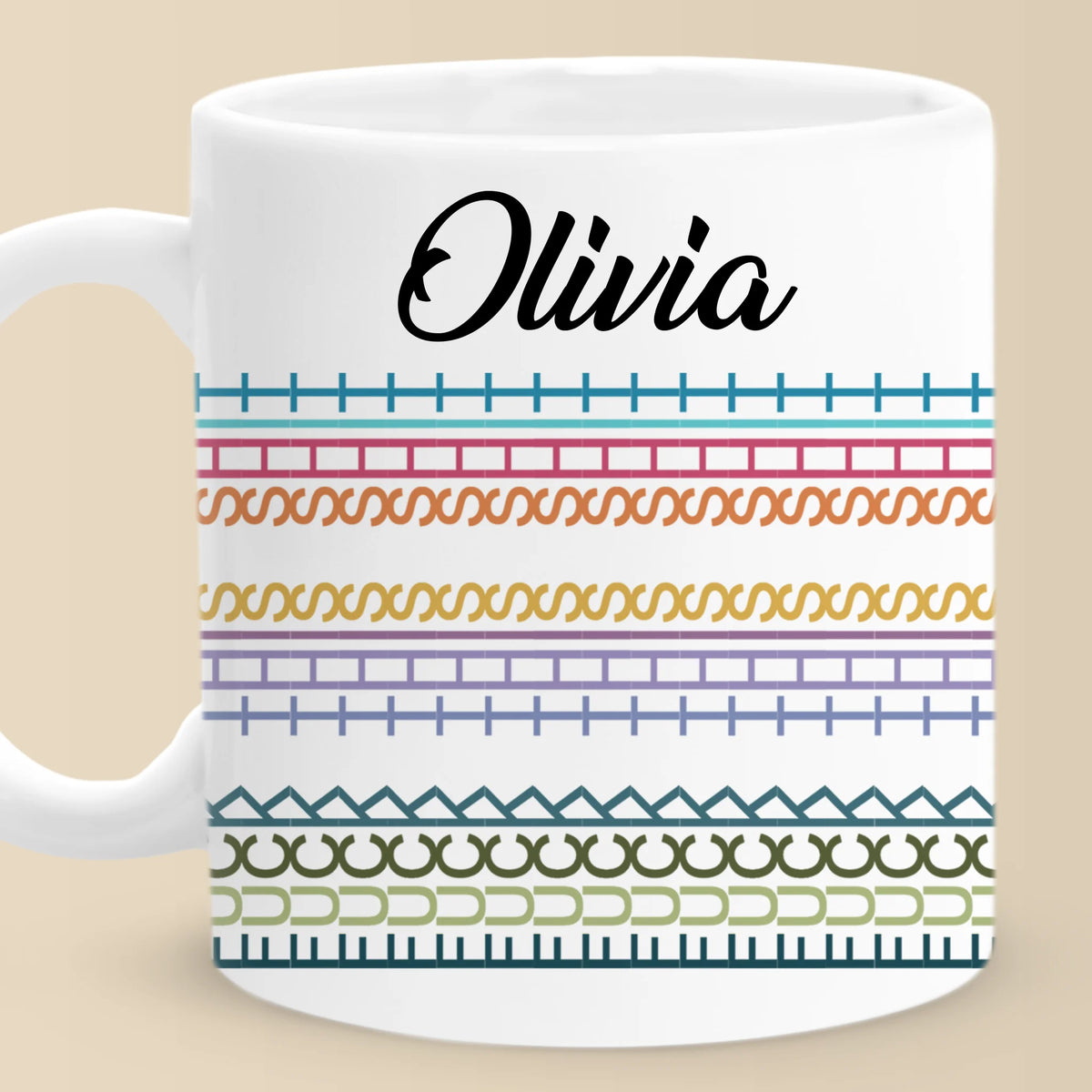 Patchwork Of Passion - Friend Personalized Custom Hidden Message Mug - Gift For Best Friends, Sisters, Family Members, Coworkers