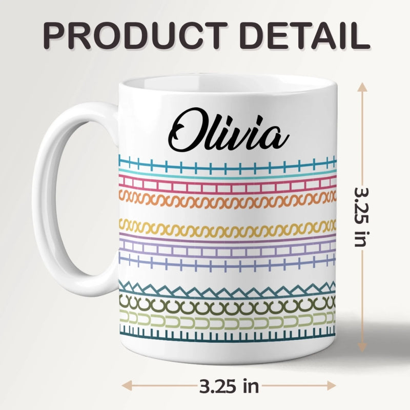 Patchwork Of Passion - Friend Personalized Custom Hidden Message Mug - Gift For Best Friends, Sisters, Family Members, Coworkers