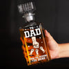 From The Reason You Drink - Family Personalized Custom Glass Whiskey Bottle - Father's Day, Gift For Dad, Grandpa