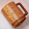 Love Found Its Way - Couple Personalized Custom Wooden Mug - Gift For Husband Wife, Anniversary