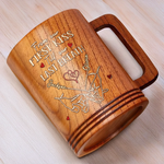 Love Found Its Way - Couple Personalized Custom Wooden Mug - Gift For Husband Wife, Anniversary