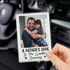 Custom Photo My Hero Drives This Car - Family Personalized Custom Acrylic Car Visor Clip - Father's Day, Gift For Dad, Grandpa