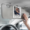 Custom Photo My Hero Drives This Car - Family Personalized Custom Acrylic Car Visor Clip - Father's Day, Gift For Dad, Grandpa