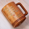 Still Falling For You, Every Single Day - Couple Personalized Custom Wooden Mug - Gift For Husband Wife, Anniversary