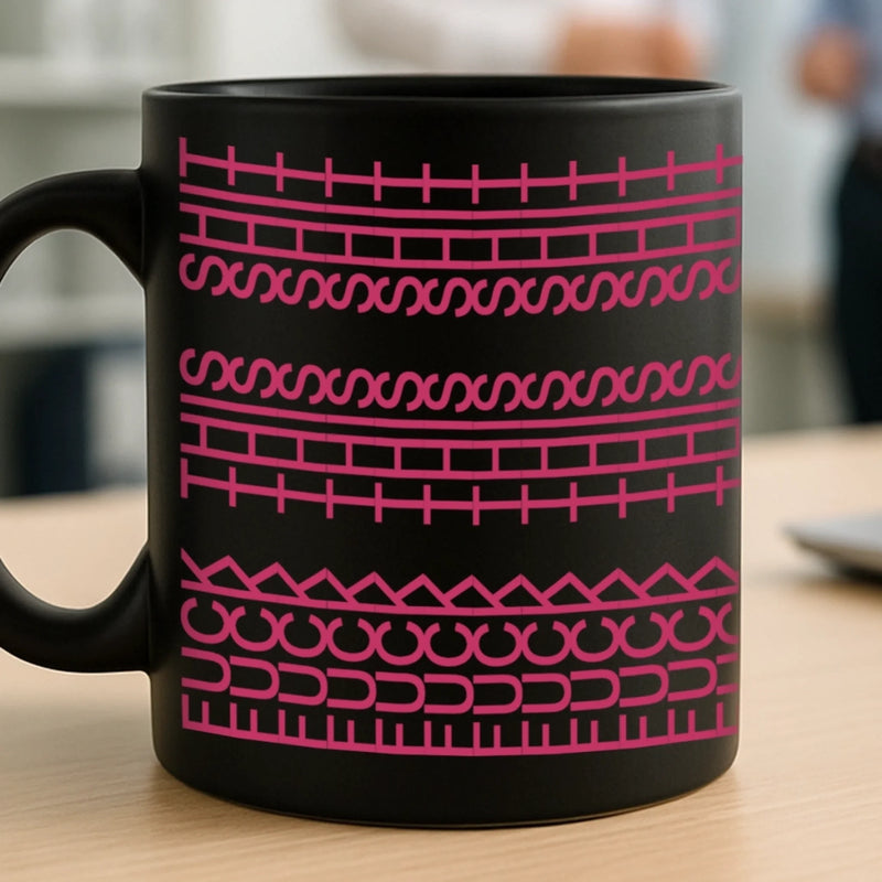 Every Line Has A Rhythm - Friend Black Mug - Gift For Best Friends, Sisters, Family Members, Coworkers