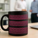 Every Line Has A Rhythm - Friend Black Mug - Gift For Best Friends, Sisters, Coworkers