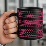 Every Line Has A Rhythm - Friend Black Mug - Gift For Best Friends, Sisters, Coworkers