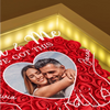 Custom Photo With You, Everything Is Cozy - Couple Personalized Custom Flower Shadow Box With LED - Gift For Husband Wife, Anniversary