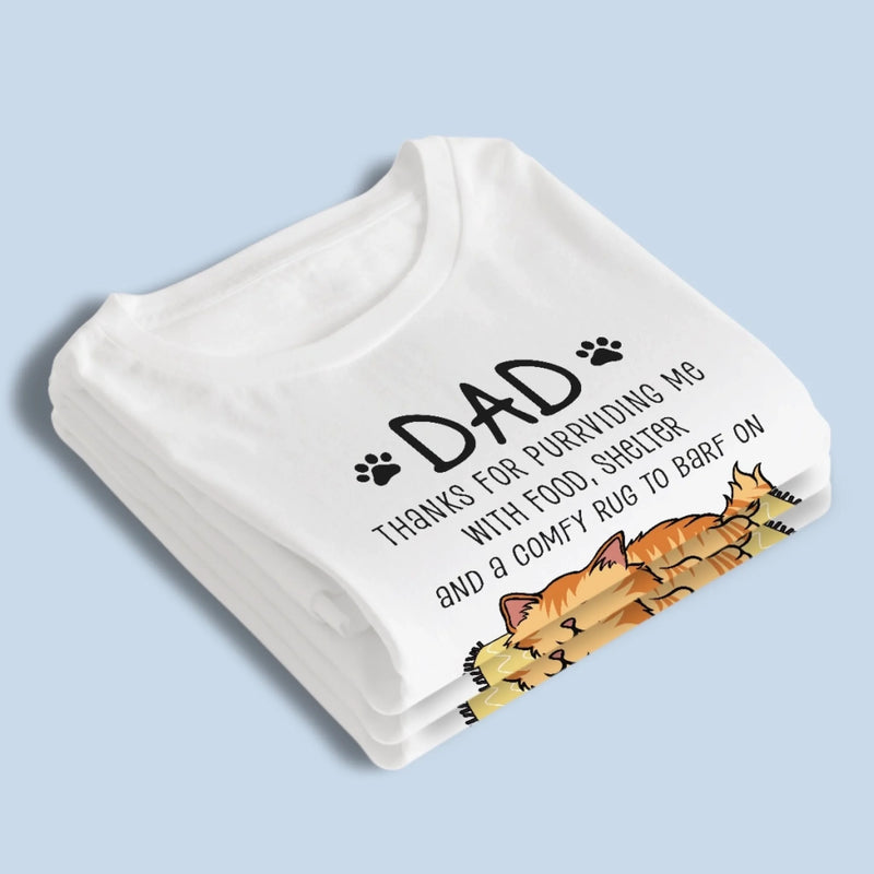 Thanks For Purrchasing My Love With Treats - Cat Personalized Custom Unisex T-shirt, Premium T-shirt, Hoodie - Father's Day,  Gift For Dad, Pet Owners, Pet Lovers