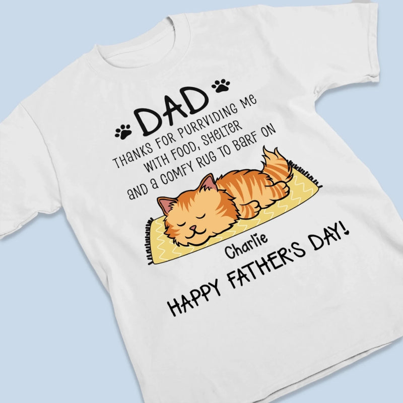 Thanks For Purrchasing My Love With Treats - Cat Personalized Custom Unisex T-shirt, Premium T-shirt, Hoodie - Father's Day,  Gift For Dad, Pet Owners, Pet Lovers