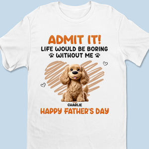 I Ruff You - Dog Personalized Custom Unisex T-shirt, Premium T-shirt, Hoodie - Father's Day,  Gift For Dad, Pet Owners, Pet Lovers