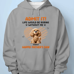 I Ruff You - Dog Personalized Custom Unisex T-shirt, Premium T-shirt, Hoodie - Father's Day,  Gift For Dad, Pet Owners, Pet Lovers