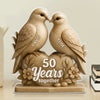 Together Through Every Year, Every Moment - Couple Personalized Custom Acrylic Plaque Custom Shape - Gift For Husband Wife, Anniversary