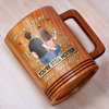 After All This Time, You're Still Hotter Than This Coffee - Couple Personalized Custom Wooden Mug - Gift For Husband Wife, Anniversary
