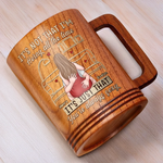 You Make Desire Feel Natural - Couple Personalized Custom Wooden Mug - Gift For Husband, Wife