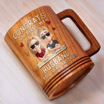 Custom Name Funny Husband Gifts - Personalized Wooden Mug