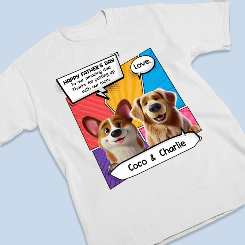 Dog Dad Of The Year - Dog Personalized Custom Unisex T-shirt, Premium T-shirt, Hoodie - Father's Day,  Gift For Dad, Pet Owners, Pet Lovers