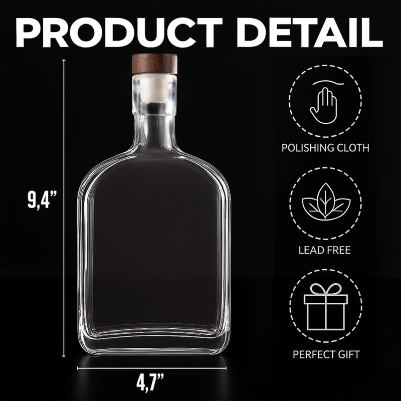Thanks For The Treats, Now Go Away - Cat Personalized Custom Whiskey Bottle - Father's Day, Gift For Dad, Pet Owners, Pet Lovers