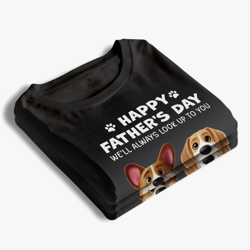 Best Dad Ever, Especially At Dinner Time - Dog Personalized Custom Unisex T-shirt, Premium T-shirt, Hoodie - Father's Day, Gift For Dad, Pet Owners, Pet Lovers