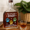 You're Our Favorite Hooman - Dog & Cat Personalized Custom Whiskey Bottle - Father's Day,  Gift For Dad, Pet Owners, Pet Lovers