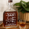 Paws Down, You’re The Best - Dog & Cat Personalized Custom Whiskey Bottle - Father's Day,  Gift For Dad, Pet Owners, Pet Lovers