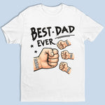 Best Daddy In The Universe - Family Personalized Custom Unisex T-shirt, Premium T-shirt, Hoodie -  Father's Day, Gift For Dad, Grandpa