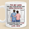 Best Son Best Dad - Family Personalized Custom 3D Inflated Effect Printed Mug - Father's Day, Gift For Son