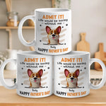 Fetch Me A Hug, Dad - Dog Personalized Custom Mug - Father's Day, Gift For Pet Owners, Pet Lovers