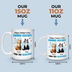 My Paw’s On Your Heart Forever - Cat Personalized Custom Mug - Father's Day, Gift For Pet Owners, Pet Lovers