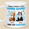 My Paw’s On Your Heart Forever - Cat Personalized Custom Mug - Father's Day, Gift For Pet Owners, Pet Lovers