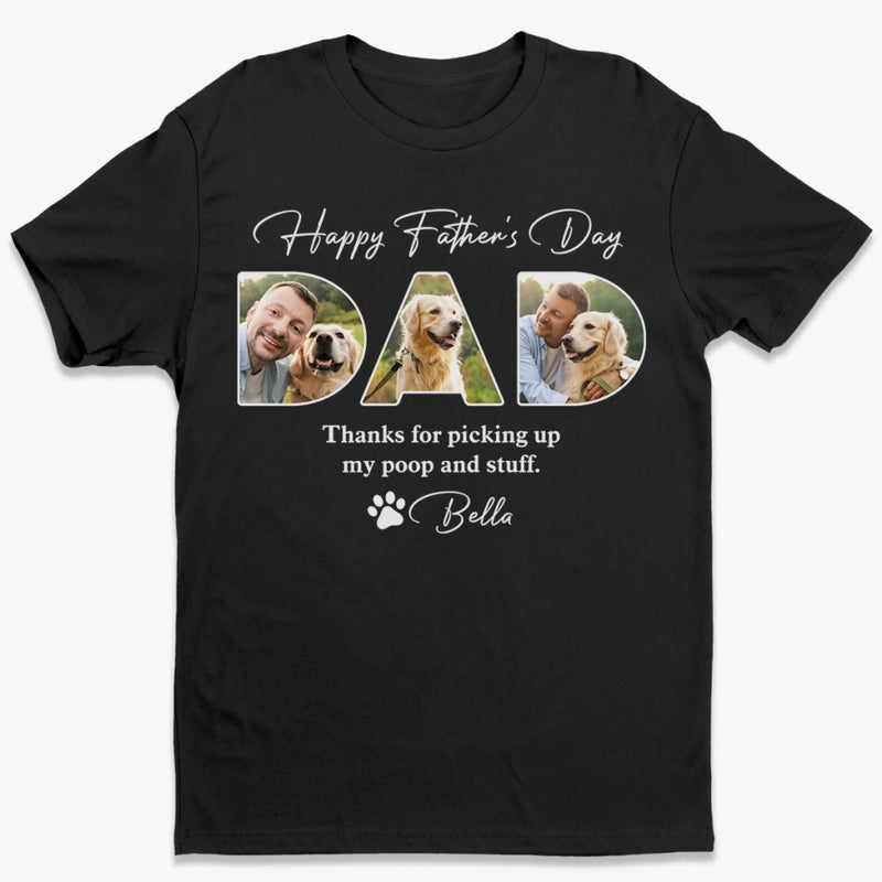 Custom Photo My Hero With A Leash - Dog Personalized Custom Unisex T-shirt, Premium T-shirt, Hoodie - Father's Day, Gift For Pet Owners, Pet Lovers