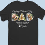 Custom Photo My Hero With A Leash - Dog Personalized Custom Unisex T-shirt, Premium T-shirt, Hoodie - Father's Day, Gift For Dad, Dog Lovers