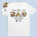 Custom Photo Life Is Better With You Dad - Dog Personalized Custom Unisex T-shirt, Premium T-shirt, Hoodie - Father's Day, Gift For Dad, Dog Lovers, Pet Owners, Pet Lovers