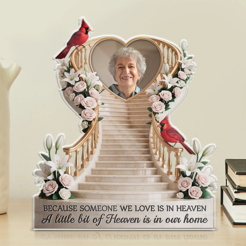 Custom Photo Your Love Still Lights Our Home - Memorial Personalized Custom Acrylic Plaque Custom Shape - Sympathy Gift For Family Members