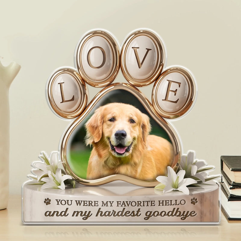 Custom Photo Still Feel Your Tail Wag In The Wind - Memorial Personalized Custom Acrylic Plaque Custom Shape - Sympathy Gift For Pet Owners, Pet Lovers